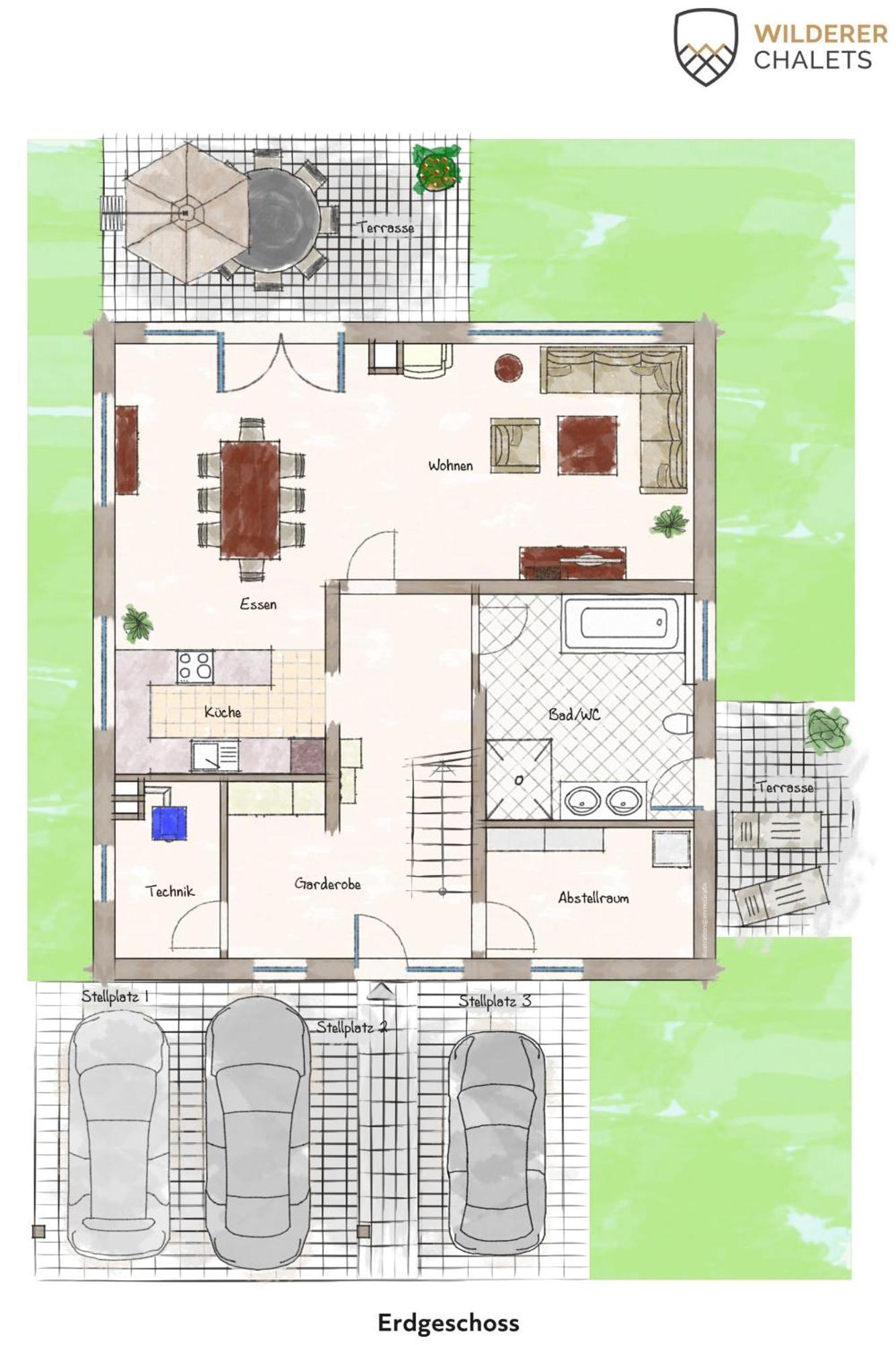 Wilderer Chalets 2-4 Personen ลอยทัช ภายนอก รูปภาพ